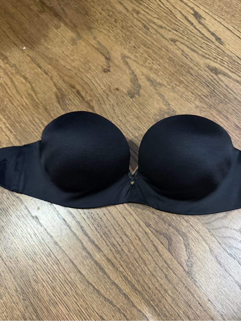 Victoria's Secret Black Strapless Molded Bandeau Bra
